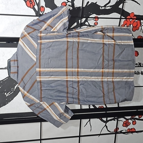 Patagonia Striped Short Sleeve Button Shirt Organic Cotton Size Small - Picture 5 of 6